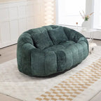 Sofá biplaza bajo tipo chaise longue – Chenilla, 59 pulgadas
