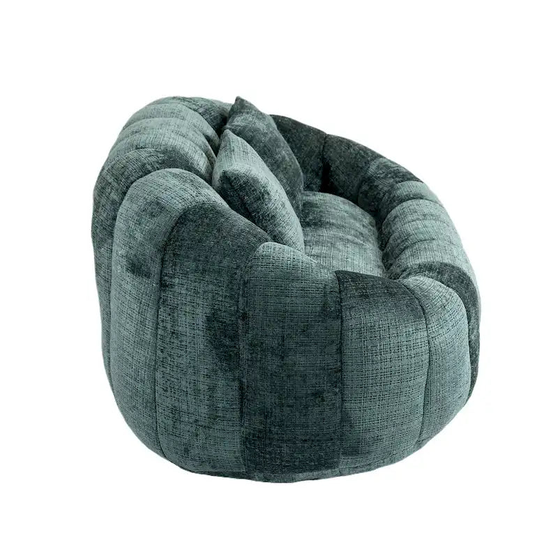 Sofá biplaza bajo tipo chaise longue – Chenilla, 59 pulgadas