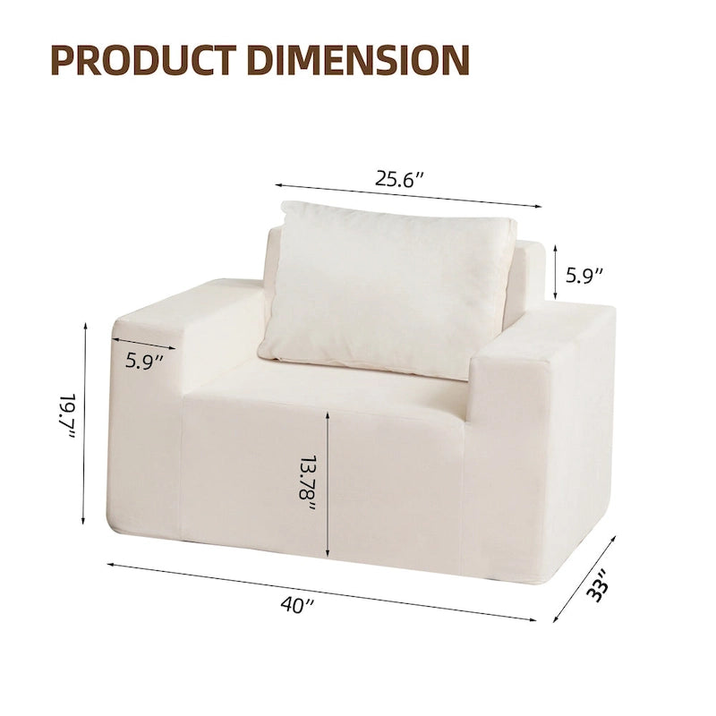 Sillón moderno con cojín