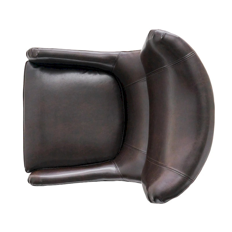 Sillón decorativo de respaldo alto con diseño de orejero y patas de madera de abedul