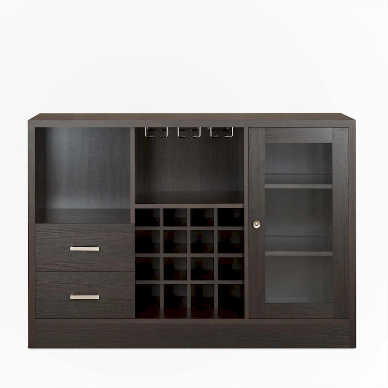 Weinschrank mit Espresso-Finish