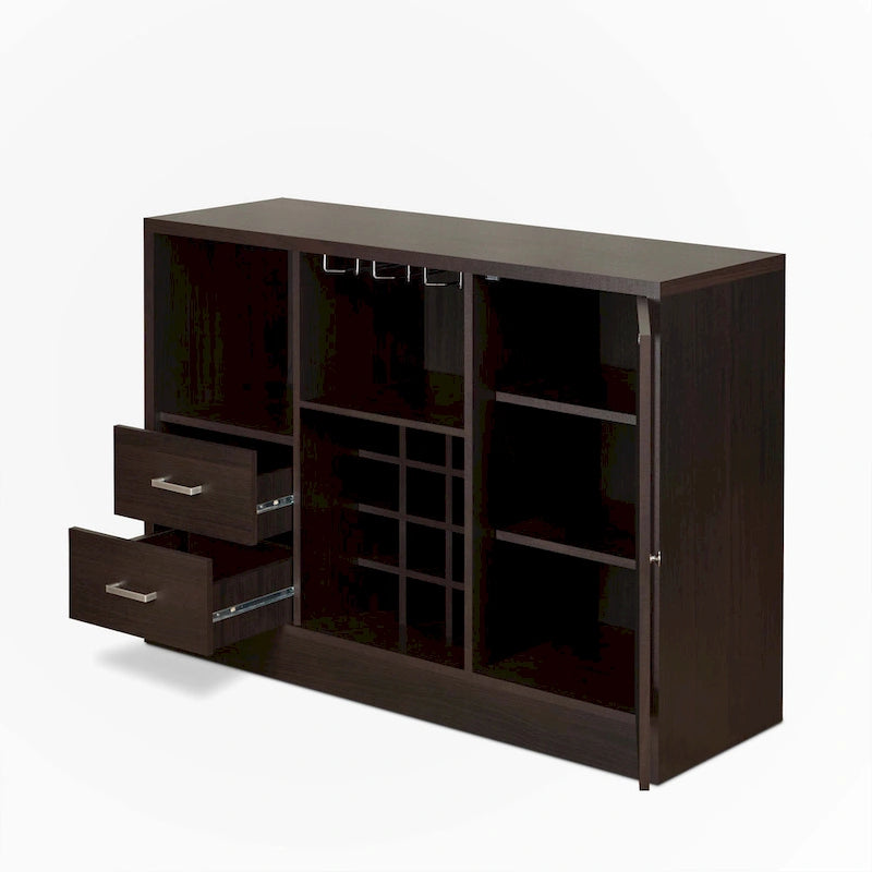 Weinschrank mit Espresso-Finish