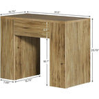 Mesa auxiliar de arco de 31.5" con patas de madera – Mesa auxiliar de estilo vintage