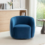 Sillón decorativo giratorio 360 grados tapizado en terciopelo