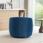 Sillón decorativo giratorio 360 grados tapizado en terciopelo