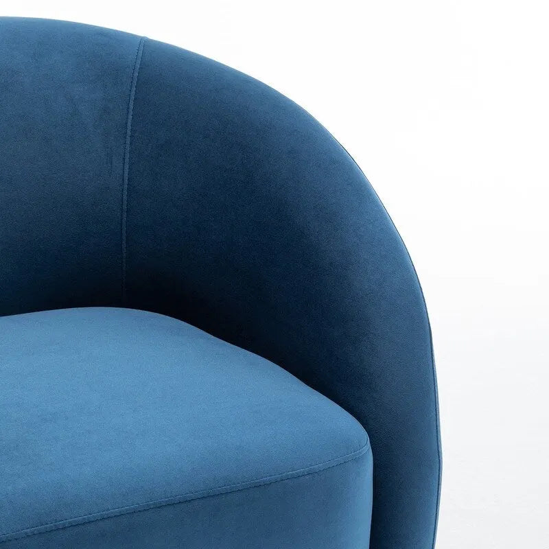 Sillón decorativo giratorio 360 grados tapizado en terciopelo