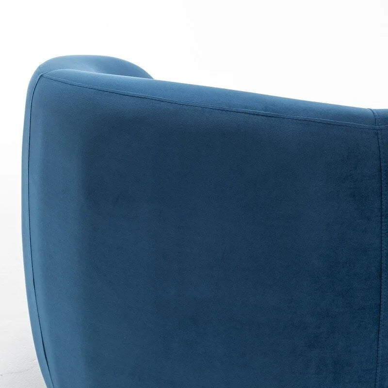 Sillón decorativo giratorio 360 grados tapizado en terciopelo