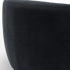 Sillón decorativo giratorio 360 grados tapizado en terciopelo