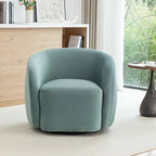 Sillón decorativo giratorio 360 grados tapizado en terciopelo