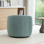 Sillón decorativo giratorio 360 grados tapizado en terciopelo