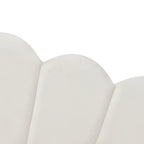Sofá cama tapizado de tamaño completo con cama nido extraíble y tela de terciopelo