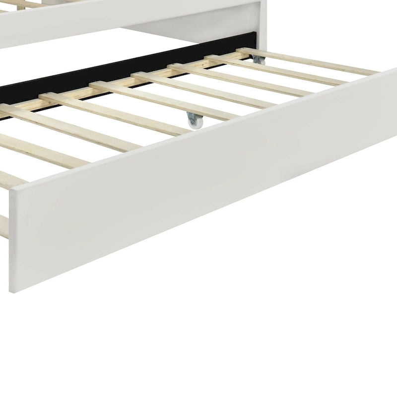 Sofá cama tapizado de tamaño completo con cama nido extraíble y tela de terciopelo