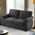 Samt-Zweisitzer-Sofa