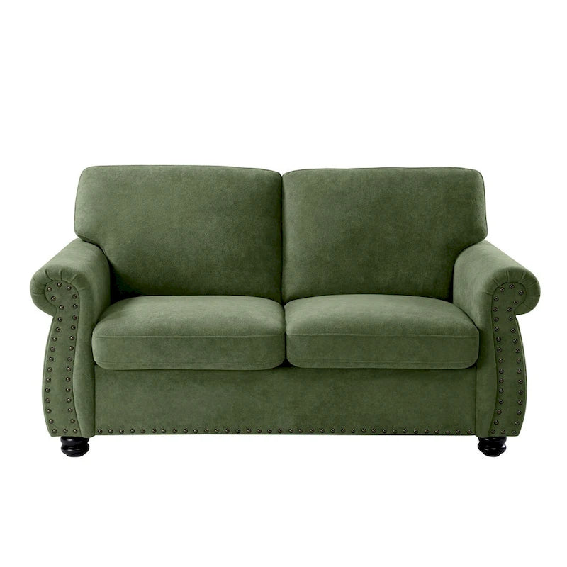 Samt-Zweisitzer-Sofa