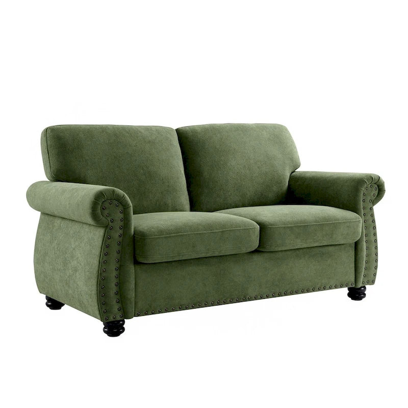 Samt-Zweisitzer-Sofa