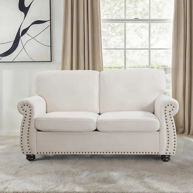 Samt-Zweisitzer-Sofa