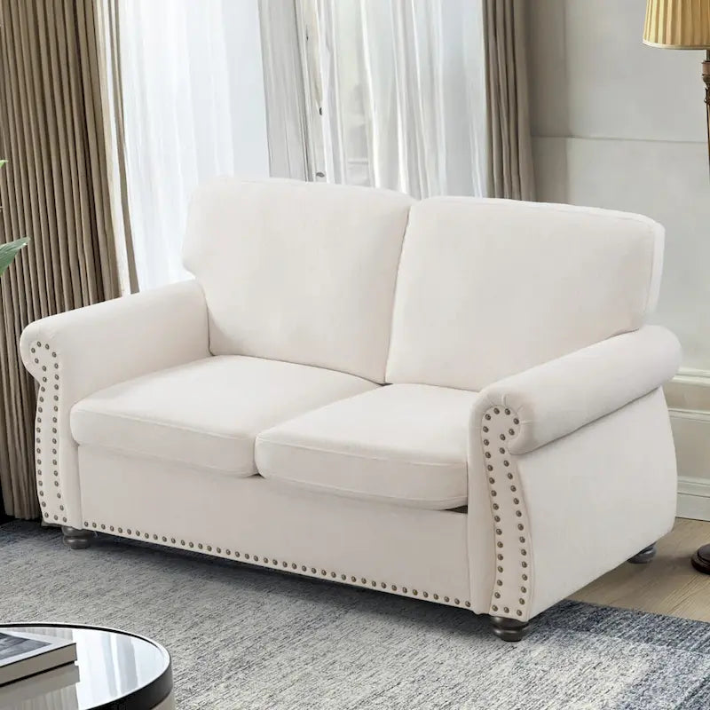 Samt-Zweisitzer-Sofa