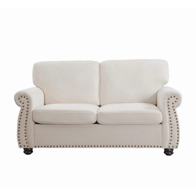 Samt-Zweisitzer-Sofa