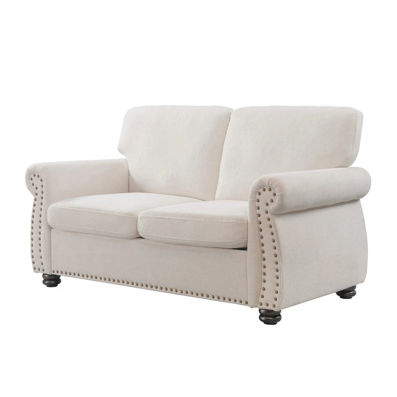 Samt-Zweisitzer-Sofa