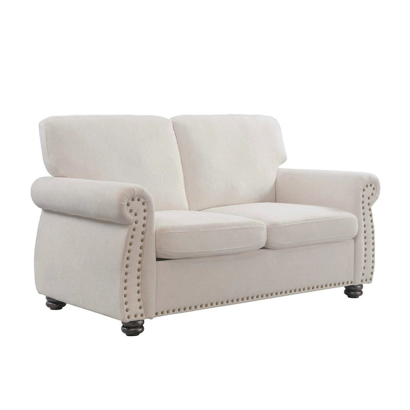 Samt-Zweisitzer-Sofa