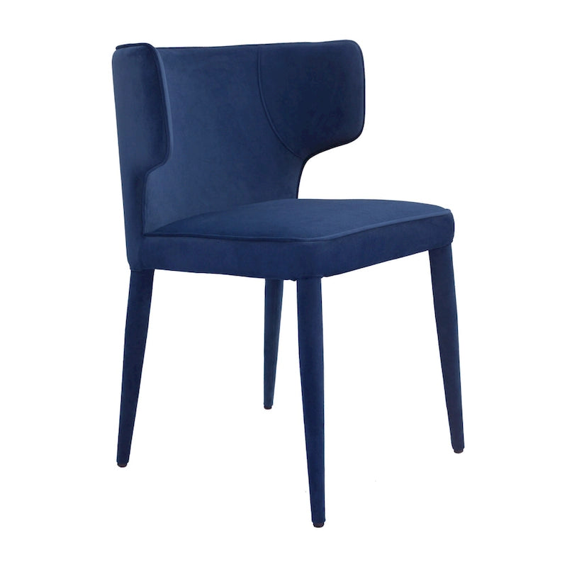 Moderner verlängerter Wingback-Esszimmerstuhl aus Leder