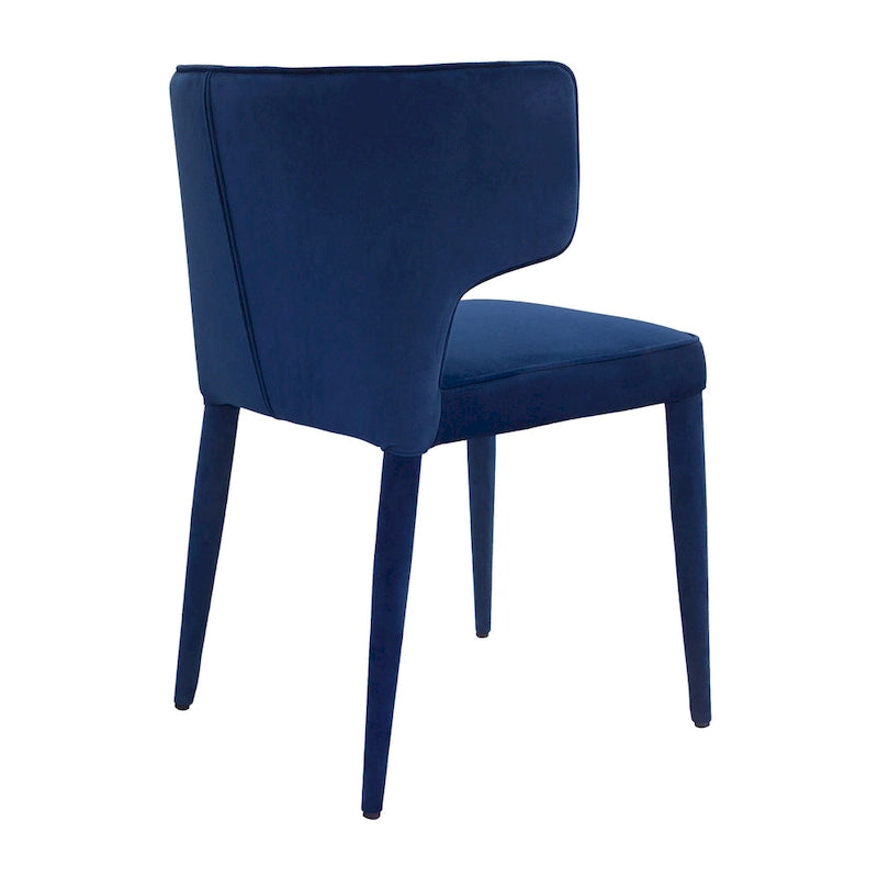 Moderner verlängerter Wingback-Esszimmerstuhl aus Leder