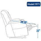 Sillón reclinable Power Lift con masaje, calor y puertos USB