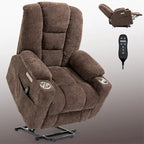 Sillón reclinable Power Lift con masaje, calor y puertos USB