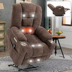 Sillón reclinable Power Lift con masaje, calor y puertos USB
