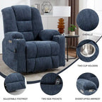 Sillón reclinable Power Lift con masaje, calor y puertos USB