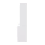 Unidad de pared de entretenimiento de 112.5" con 13 estantes, 8 cajones y 2 gabinetes para televisores de hasta 70"