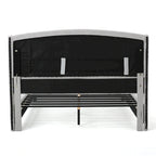 Cama de plataforma tapizada King Size con cabecero Wingback con botones