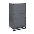 Cómoda de 5 cajones con base de hierro