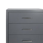 Cómoda de 5 cajones con base de hierro