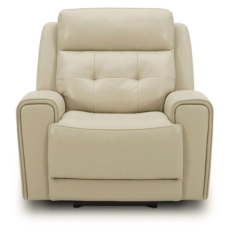 Sillón reclinable eléctrico de piel