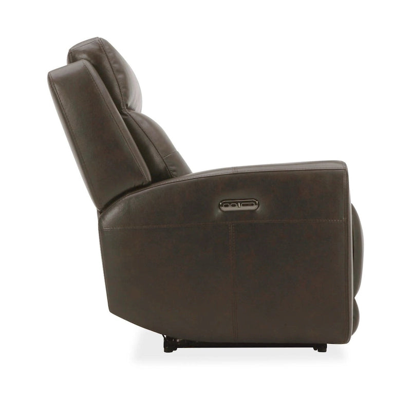 Sillón reclinable eléctrico de piel