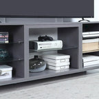 Mueble para TV de 60 pulgadas con repisas de cristal