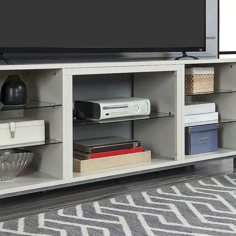 Mueble para TV de 60 pulgadas con repisas de cristal