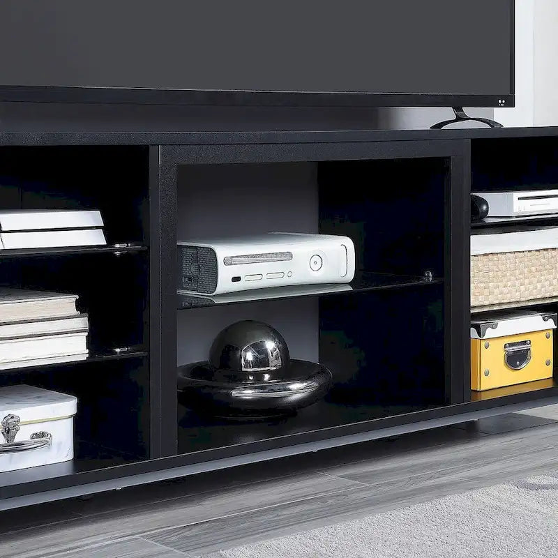 Mueble para TV de 60 pulgadas con repisas de cristal