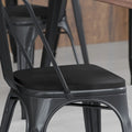 Assise de remplacement en polyrésine tout temps pour tabourets et chaises en métal