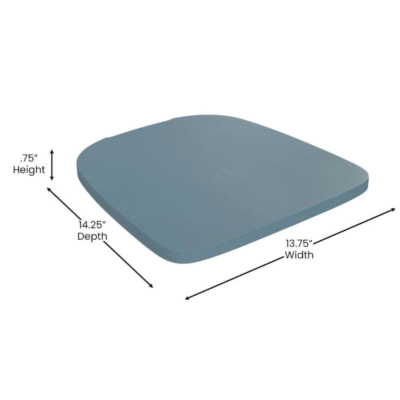 Assise de remplacement en polyrésine tout temps pour tabourets et chaises en métal