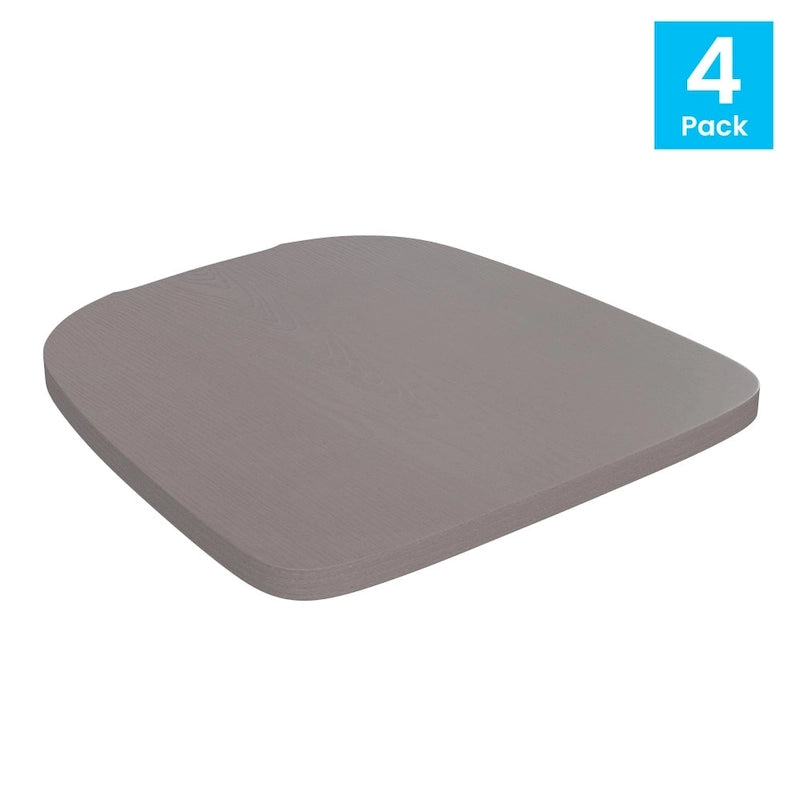 Assise de remplacement en polyrésine tout temps pour tabourets et chaises en métal