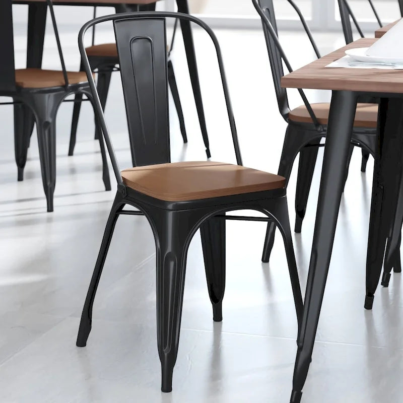 Assise de remplacement en polyrésine tout temps pour tabourets et chaises en métal