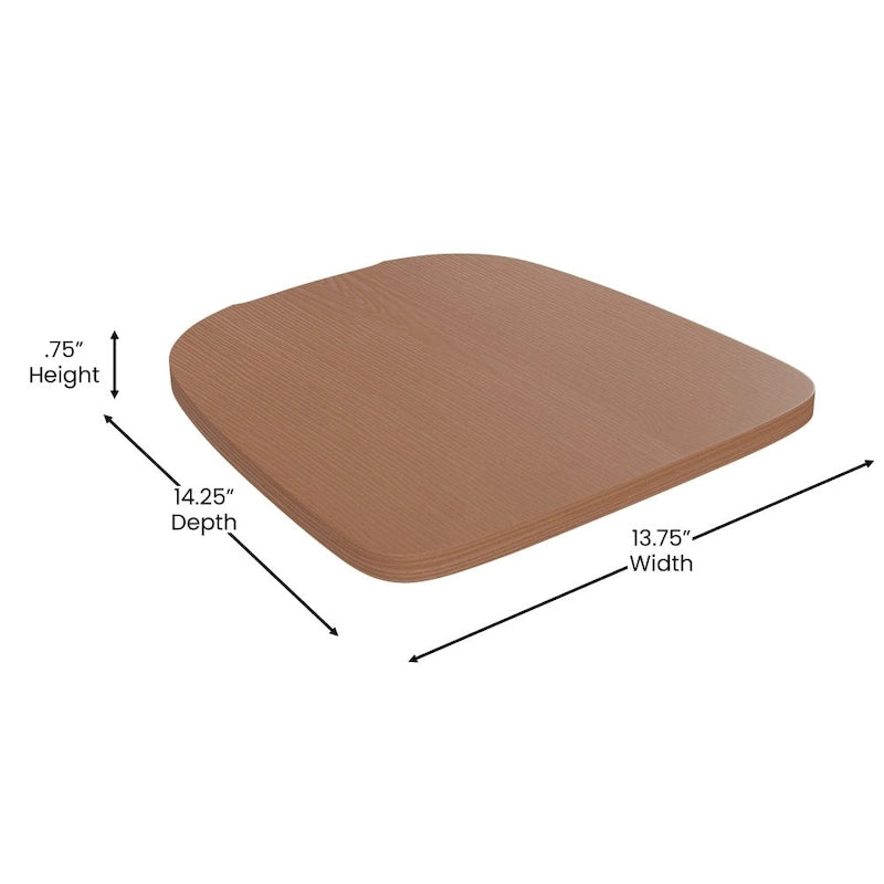 Assise de remplacement en polyrésine tout temps pour tabourets et chaises en métal