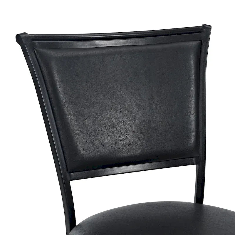 Schwarzer drehbarer Barhocker
