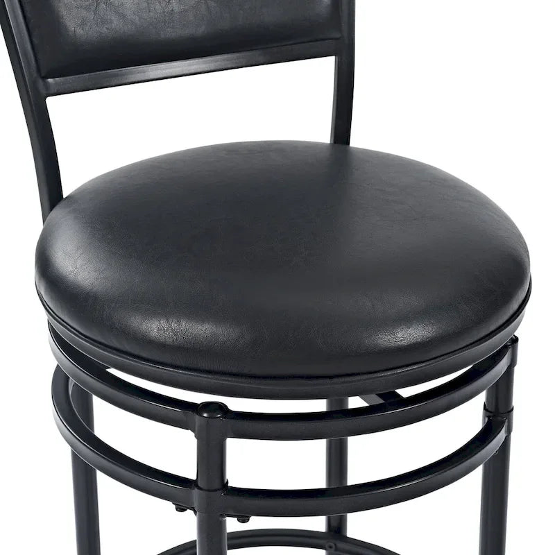 Schwarzer drehbarer Barhocker
