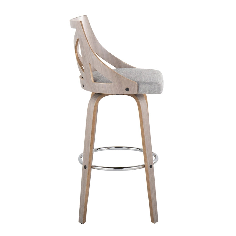 Taburetes de bar con respaldo en X y asiento giratorio, juego de 2