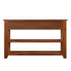 Mesa consola de 48" con 3 cajones y 2 estantes