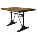 Mesa de comedor de altura regulable - Marrón