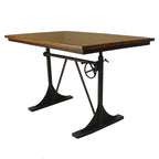 Mesa de comedor de altura regulable - Marrón